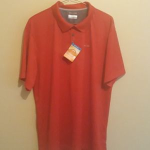 COLUMBIA MEN GOLF Short Sleeve Polo Style Shirt